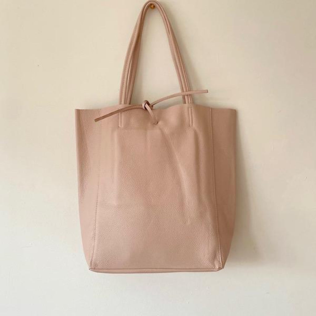nude pink leather summer bag